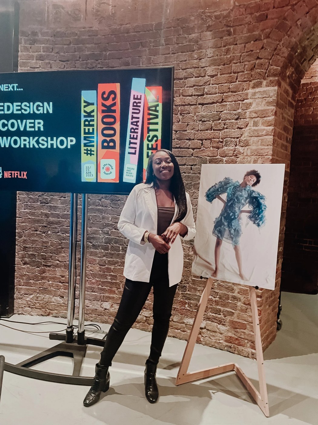 Marcelle Adrianna at the Netflix x Merky Books event.