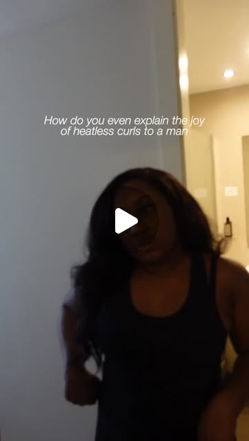 Heatless curls demonstration reel on Instagram.